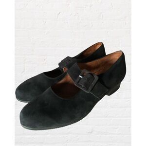 Beautifeel Suede Leather Block Heel Strap Heels